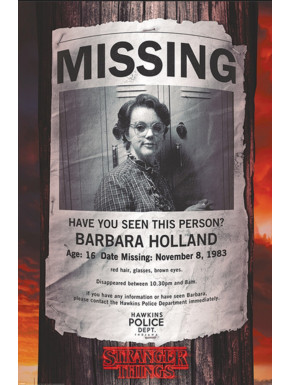 Poster Stranger Things Barb Missing