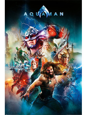 Poster Dc Comics Aquaman Batalla Por Atlantis