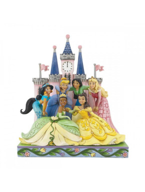 Figurine Disney Princesse dans le château Enesco