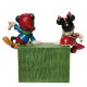 Figura Mickey & Minnie Calendario Navidad Enesco 18cm