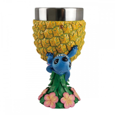 Cáliz Stitch con piña, Enesco, Disney