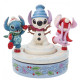 Figura de Stitch y Angel en forma de muñeco de nieve de Enesco
