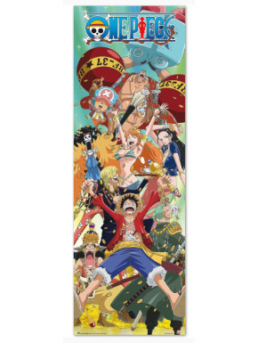 Poster puerta personajes One Piece