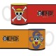 Mini tazas Luffy y Nami One Piece