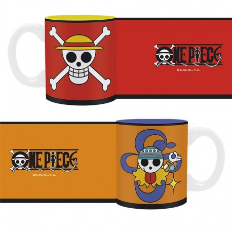 Mini tazas Luffy y Nami One Piece