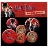 Distintivos com ícones de Harry Potter