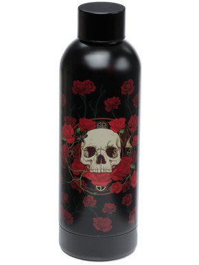 Botella de Acero Calavera y rosas 530ml