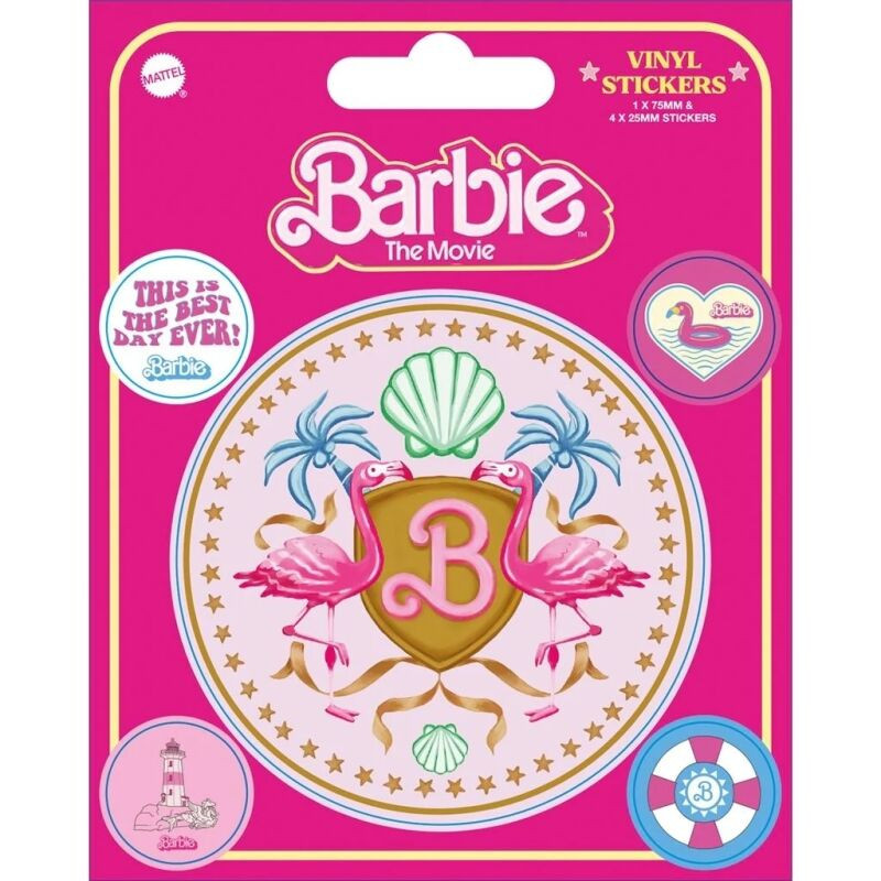 Pack 5 pegatinas Barbie Best Day Ever por 1,29 € –