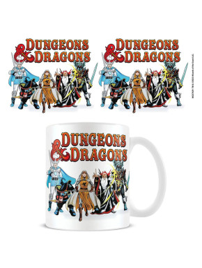 Taza Dragones Y Mazmorras Grupo Retro