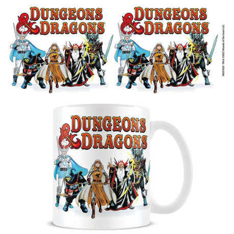 Taza Dragones Y Mazmorras Grupo Retro