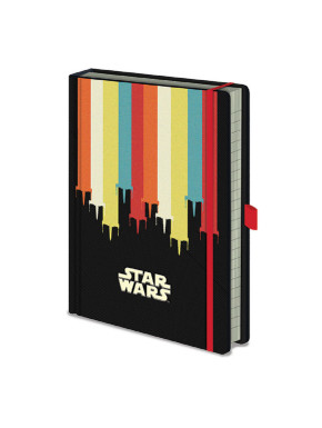 Cuaderno A5 Star Wars X-Wings Bandas Colores