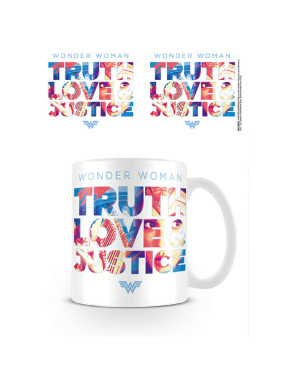 Taza Wonder Woman Truth Love Justice