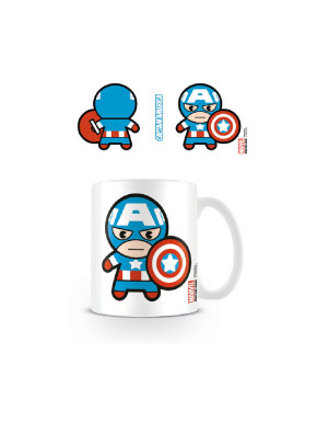Taza Capitán América Kawaii