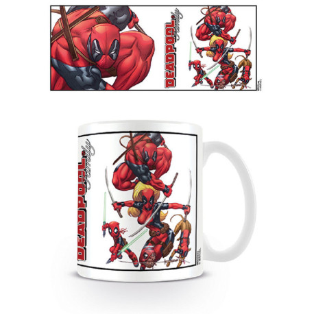 Taza Marvel Deadpool En Familia