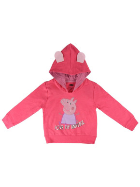 SUDADERA CON CAPUCHA COTTON BRUSHED PEPPA PIG