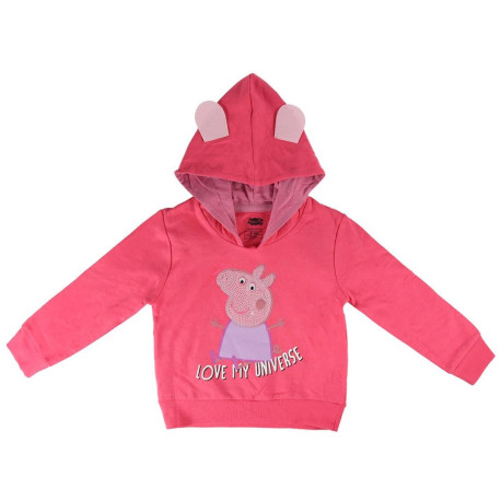 SUDADERA CON CAPUCHA COTTON BRUSHED PEPPA PIG