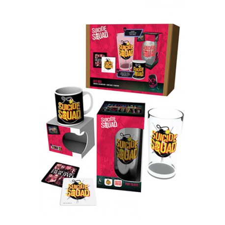 Gift Pack-Cup + Cup + Coasters Suicide Squad