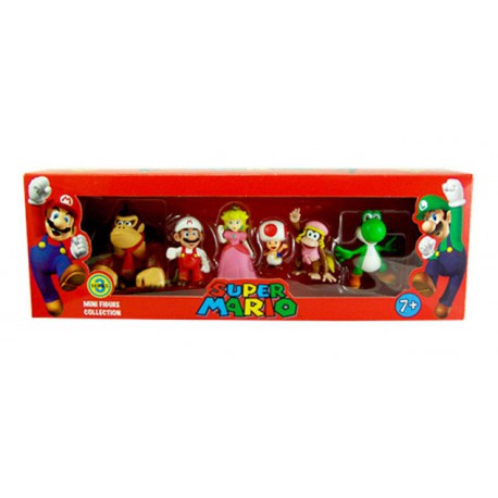 Super Mario Bros. Pack Minifiguras 6 cm