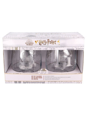 Set 2 Vasos De Cristal Harry Potter