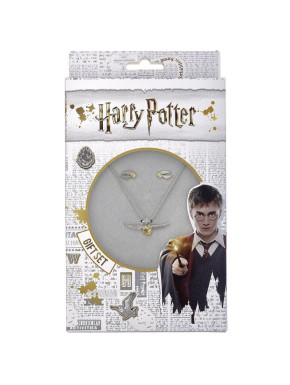 Set Collar Y Pendientes Golden Snitch Harry Potter