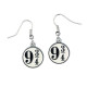 Boucles d'oreilles Harry Potter Plateforme 9 3/4