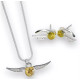 Set Collar Y Pendientes Golden Snitch Harry Potter