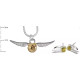 Set Collar Y Pendientes Golden Snitch Harry Potter