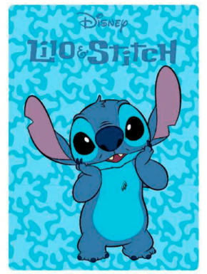 Manta polar Stitch azul Disney