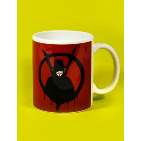 Taza V de Vendetta red