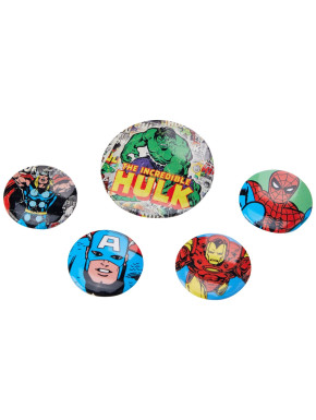 Set Chapas Hulk Y Varios