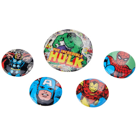 Set de badges Hulk et divers