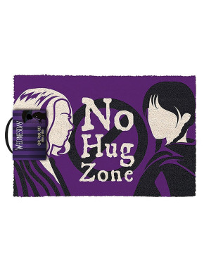 Felpudo No Hug Zone Wednesday 60 x 40 x 1,5 cm