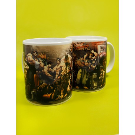 Taza Street Fighter characters