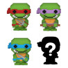 Pack de 4 Figuras Bitty POP! 8-Bit Tortugas ninja