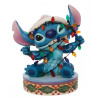 Figura Stich com luzes de Natal da Disney