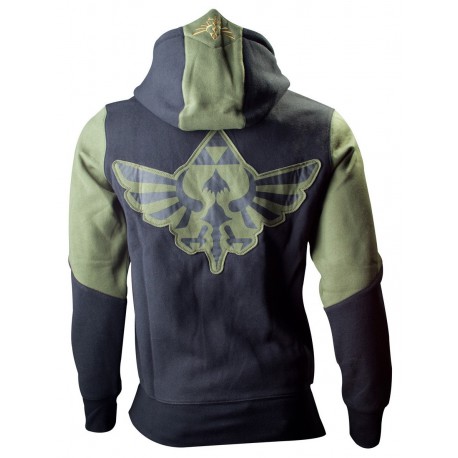 Sudadera Zelda trifuerza verde chico