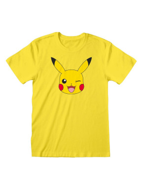 Pokemon Camiseta Pikachu Face