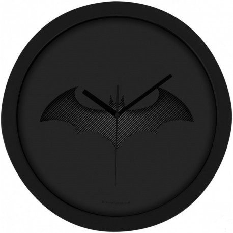 Horloge murale Batman 3D Logo Noir