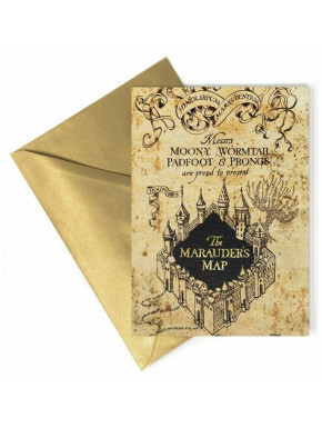 Tarjeta de notas Mapa del Merodeador Harry Potter