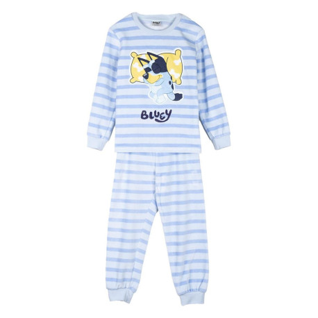 PIJAMA LARGO VELOUR COTTON BLUEY