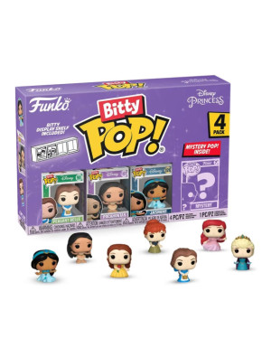 Pack 4 figuritas Bitty Pop! Princesas Bella Disney