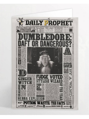Tartjeta Lenticular Le Prophète Dumbledore : Noisette ou Dangereuse ?