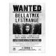 Póster Wanted Bellatrix Lestrange Harry Potter