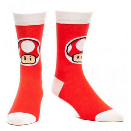 Calcetines Super Mario Mushroom red