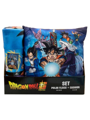 Set de cojín y manta Polar Dragon Ball Goku