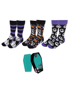 PACK CALCETINES 3 PIEZAS NIGHTMARE BEFORE CHRISTMAS