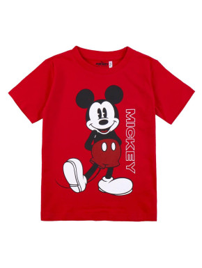 T-shirt court rouge Mickey Mouse