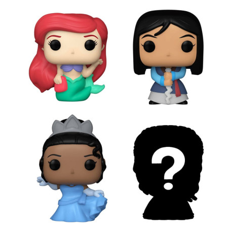 Disney Princesses Pack de 4 Figuras Bitty POP! Vinyl Ariel 2,5 cm