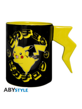 POKEMON - Mug 3D handle - Pikachu lightening bolt x2