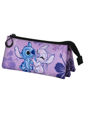 Lilo y Stitch Stitch & Angel Portatodo Triple FAN 2.0, Lila